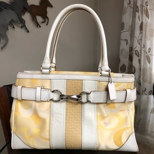 Spring yellow Coach purse